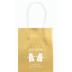 Season's Greetings Mini Twisted Handled Bags