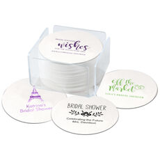 Design Your Own Bridal Shower Round Coasters