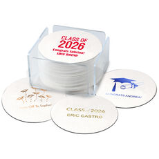 Design Your Own Graduation Round Coasters