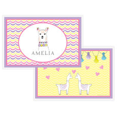 Llama Love Laminated Placemat