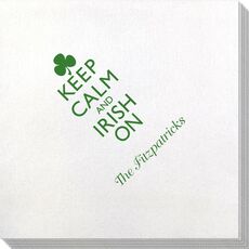 Keep Calm and Irish On Bamboo Luxe Napkins