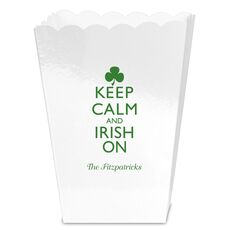 Keep Calm and Irish On Mini Popcorn Boxes