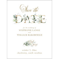 Ethereal Initial Save the Date Cards