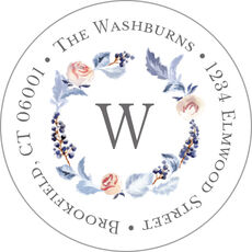 Sonoma Vines Round Address Labels