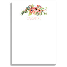 Coral Bouquet Notepads