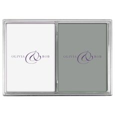 Elegant Ampersand Double Deck Playing Cards