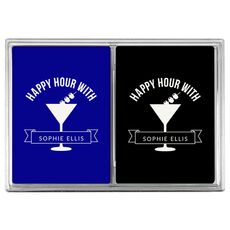 Happy Hour Martini Double Deck Playing Cards