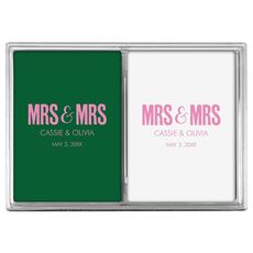 Bold Mrs & Mrs Double Deck Playing Cards