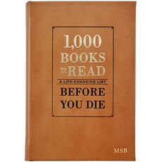 1,000 Books To Read Before You Die Personalized Leather Book