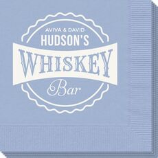 Whiskey Bar Label Napkins