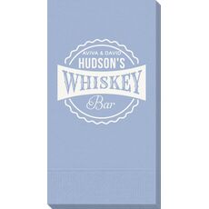 Whiskey Bar Label Guest Towels