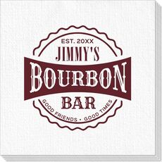 Good Friends Good Times Bourbon Bar Deville Napkins
