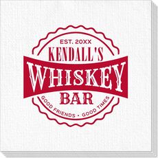 Good Friends Good Times Whiskey Bar Deville Napkins