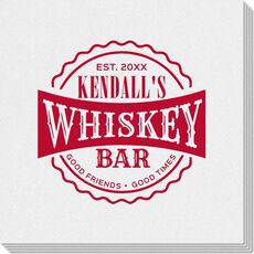 Good Friends Good Times Whiskey Bar Linen Like Napkins
