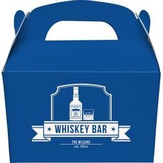 Whiskey Bar Gable Favor Boxes