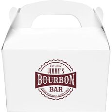 Good Friends Good Times Bourbon Bar Gable Favor Boxes