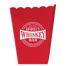 Good Friends Good Times Whiskey Bar Mini Popcorn Boxes