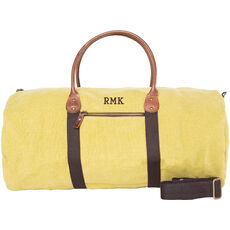 Personalized Jute Round Duffel