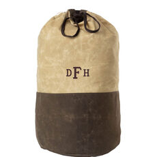 Personalized Waxed Canvas Laundry Duffel
