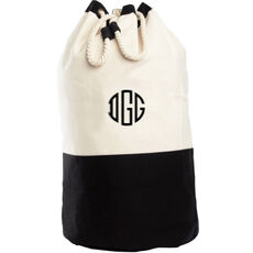 Personalized Canvas Laundry Duffel