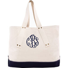Personalized Canvas Grommet Tote