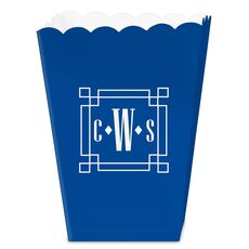 Greek Key Monogram Mini Popcorn Boxes