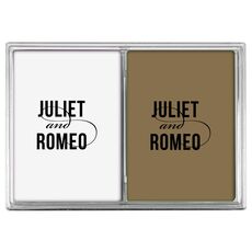 Modern Couple Double Deck Playing Cards