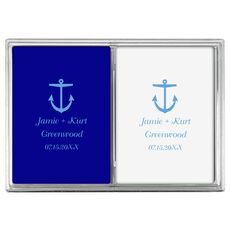 Nautical Anchor Double Deck Playing Cards