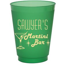 Retro Martini Bar Colored Shatterproof Cups