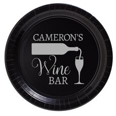 Pouring Wine Glass Paper Plates