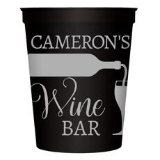 Pouring Wine Glass Stadium Cups