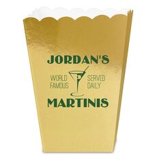 World Famous Martinis Mini Popcorn Boxes