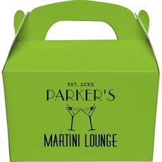 Martini Lounge Gable Favor Boxes
