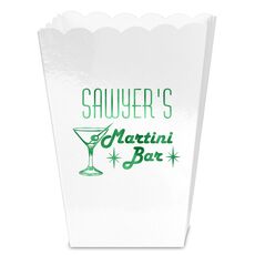 Retro Martini Bar Mini Popcorn Boxes