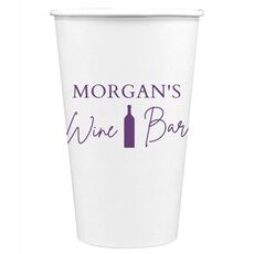 Wine Bar Paper Coffee Cups
