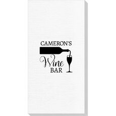 Pouring Wine Glass Deville Guest Towels