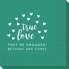 Confetti Hearts True Love Napkins