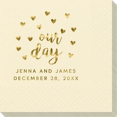 Confetti Hearts Our Day Napkins