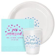 Confetti Hearts Just Married