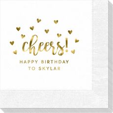 Confetti Hearts Cheers Napkins