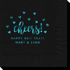 Confetti Hearts Cheers Napkins