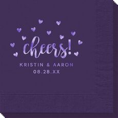 Confetti Hearts Cheers Napkins
