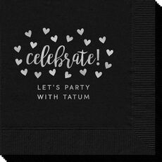 Confetti Hearts Celebrate Napkins