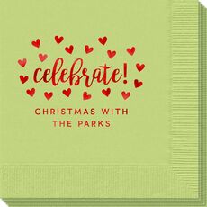 Confetti Hearts Celebrate Napkins