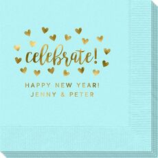 Confetti Hearts Celebrate Napkins