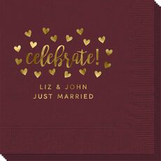 Confetti Hearts Celebrate Napkins
