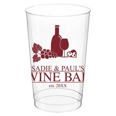 Time to Wine Down Clear Plastic Cups