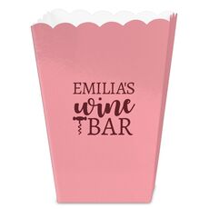 Corkscrew Wine Bar Mini Popcorn Boxes