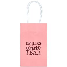 Corkscrew Wine Bar Medium Twisted Handled Bags