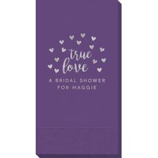 Confetti Hearts True Love Guest Towels